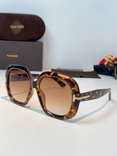 Tom Ford Icon Geometric Sunglasses FT1278 Havana/ Brown 56-16-135cm New
