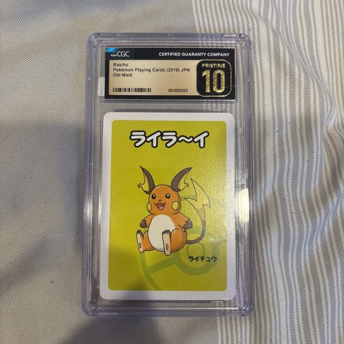 Raichu Pokemon Old Maid Playing Cards JPN (2019) CGC Pristine 10