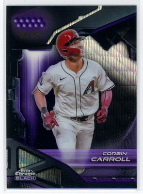 2026 Topps Chrome Black Purple Wave Refractor Corbin Carroll 08/75 Diamondbacks