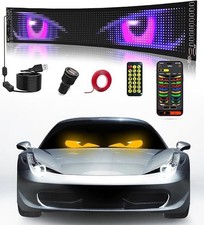 Devil Eyes Light for Windshield: 23.4"x4.7" Programmable LED Signs 23.4x4.7