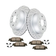 Acinoparts Rear Brake Kit Drilled and Slotted Brake Rotors Ceramic Brake Pads...