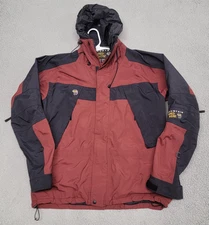 Mountain Hardwear Jacket Mens Large Red Conduit Ski Parka Nylon Lined Hooded