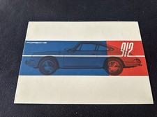 1965 1966 Porsche 912 8-page Sales Brochure 4-cylinder 911 Coupe Catalog English