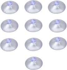 10-Pack Suction Cups for Glass Table Tops, Rubber Clear Anti-Collision