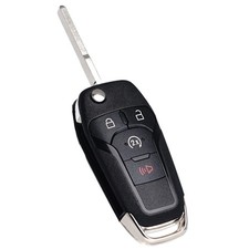Remote Start Control Flip Key Fob Replacement Fits for Ford F-150/F150 2015-2...