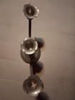 Vintage Metal Triple Candle Holder — photo 3