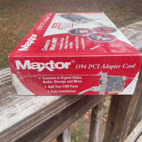 Maxtor 1394 PCI Adapter card K01PC1394A Factory Sealed Fast & Easy Installation - Photo 10/12
