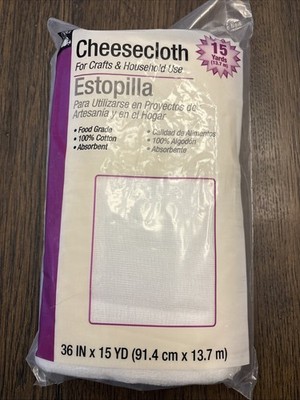 Dritz Cheesecloth 36'' x 15yds. - Food Grade - 100% Cotton
