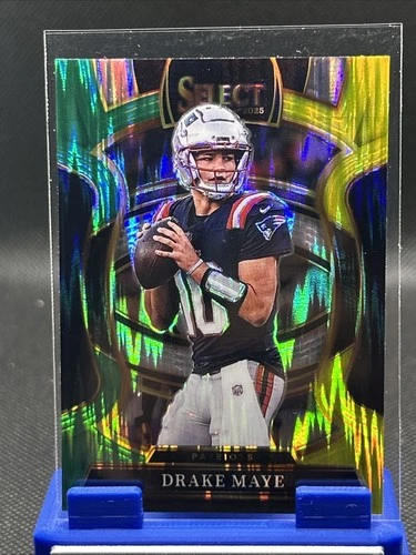 2025 Select Drake Maye Concourse Level Green And Yellow Shock #80