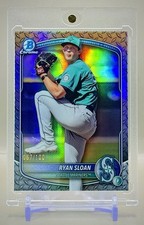 Ryan Sloan 2025 1st Bowman Chrome #BDC-94 Steel Metal Refractor #/100 SP