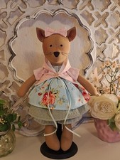 Sommer Katze Tilda Puppe Deko Shabby Chic Lan...
