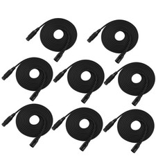 8PCS DMX Cables 10ft/3m 3 Pin Signal XLR Connection Stage Par Light Cable Wire