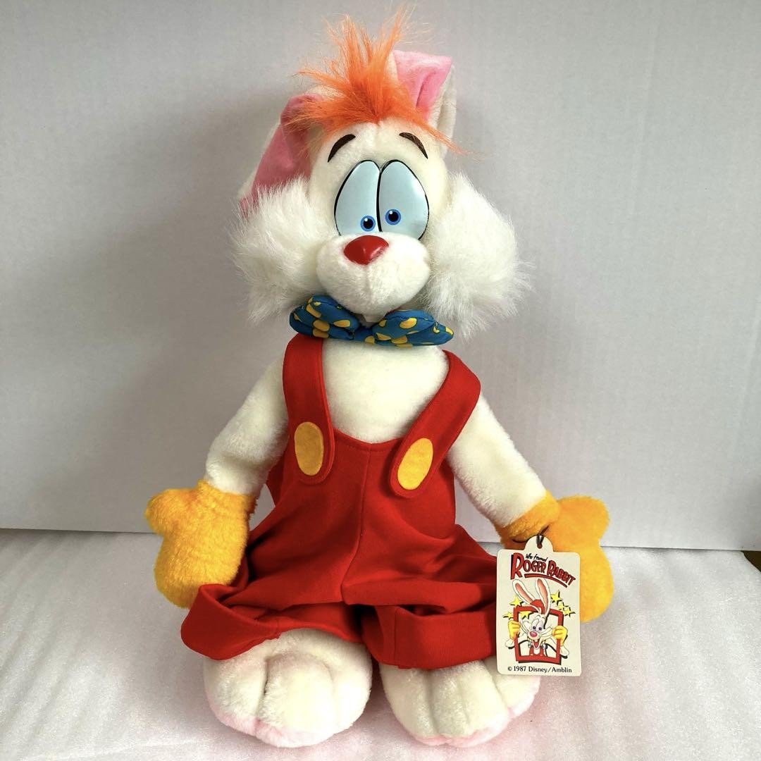 Vintage 80s Disney Roger Rabbit Plush Toy #2734b3 Collectible