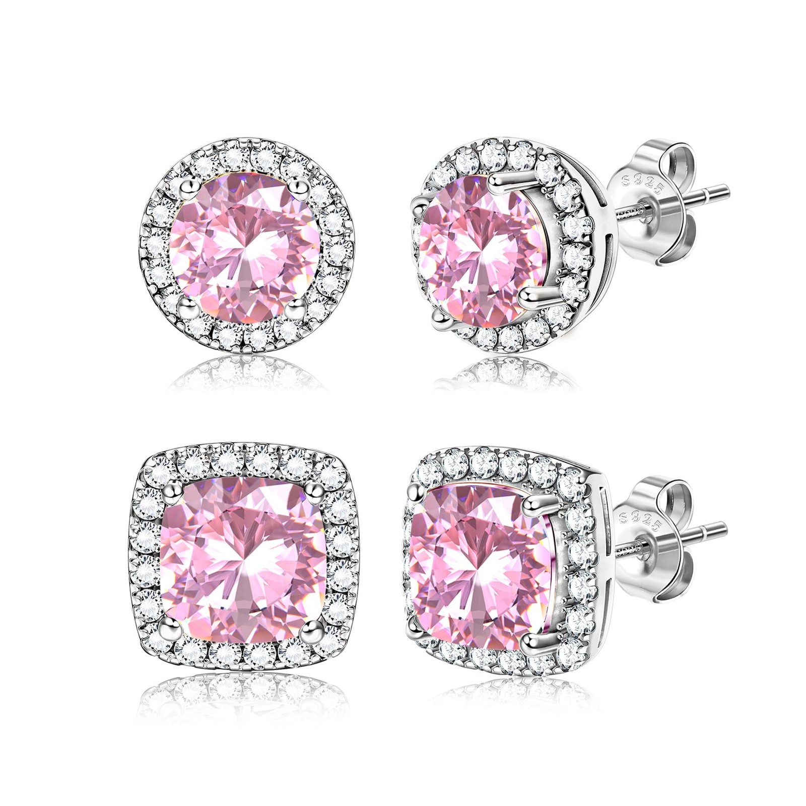 Boucles d'oreilles zircon cubique pour homme et femme du bureau aux soirées chic