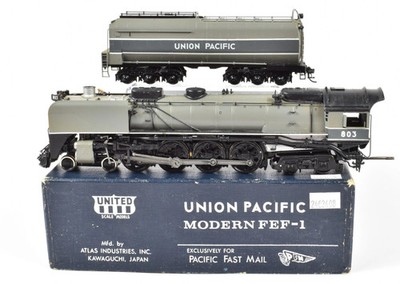 HO Brass PFM United UP Union Pacific 4-8-4 Modern FEF-1 Custom Painted 1981 Run