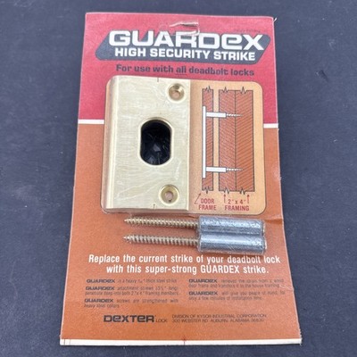 NEW GUARDEX Dexter Lock High Security Steel Strike For ALL Deadbolt Locks 550