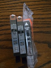 CANON PIXMA 281 BK Black Ink Cartridges Genuine, OEM Lot of 3