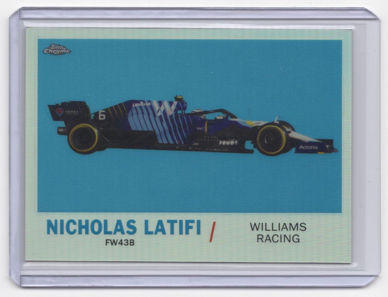 2021 Topps Chrome Formula 1 1961 Sports Cars Nicholas Latifi Williams Racing