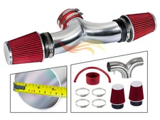 Short Ram Air Intake Kit + RED Filter for 05-10 Grand Cherokee 5.7/6.1 V8 Dual
