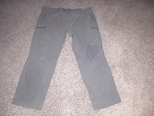 EDDIE BAUER Green Travex style lightweight athletic polyester HIKING PANTS 40x30