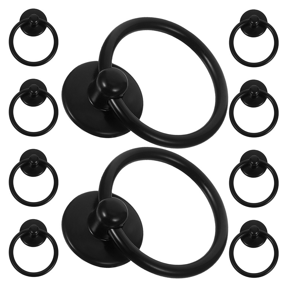 black dresser drawer handles Matte Mist Pulls 5" Pull 0.98inch/25mm screws and 1.77inch/45mm bamboo Black Dresser, Modern 3 Drawer