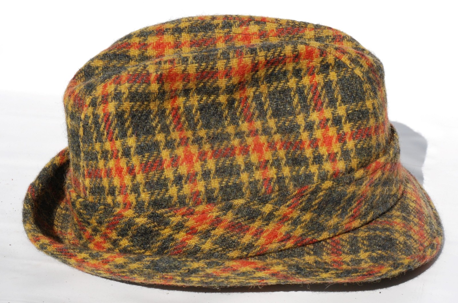 TWEED FEDORA 1960-70'S TOWNCRAFT HAND MADE IN THE BRITISH ISLES-image