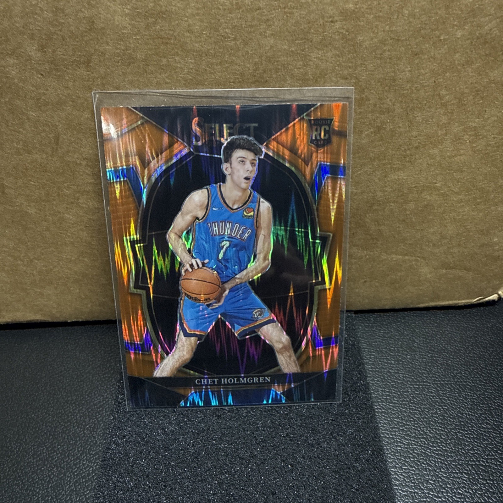 2022-23 Panini Select #83 Chet Holmgren Orange Flash Prizms