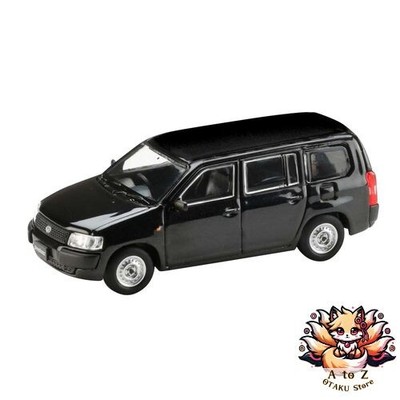 NEU HJ64 1/64 Toyota Probox Van DX Black Mica Fertigprodukt