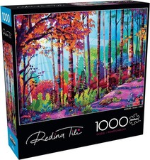 1000 Piece Puzzle Woodland Forest Animals Jigsaw For Adults Nature Scenery Art