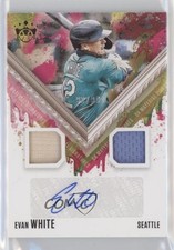 2021 Diamond Kings DK Material Signatures Holo Gold /99 Evan White Auto 19nf