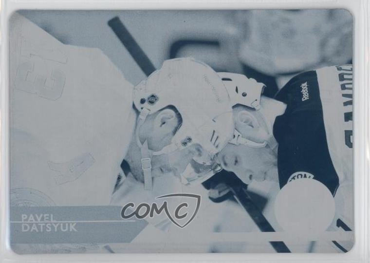 2014-15 Upper Deck Printing Plate Cyan 1/1 Pavel Datsyuk #70 HOF 0c3
