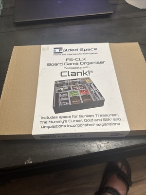 Folded Space Inserts: Clank! FS-CLK Board Game Organizer