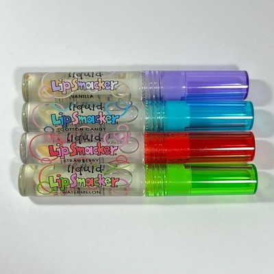 Bonne Bell Liquid Lip Smacker Gloss Set of 4 Vintage Bubble Font Y2K NFU