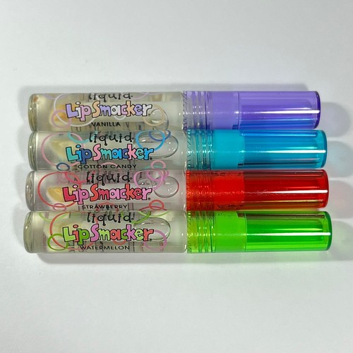 Vintage Bonne Bell Liquid Lip Smacker Gloss Set of 4 Bubble Font Y2K NFU