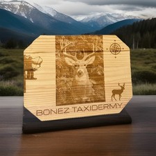 Custom Laser Engraved Wood Slice  12x16" Wood Plaque  Personalized Photo 