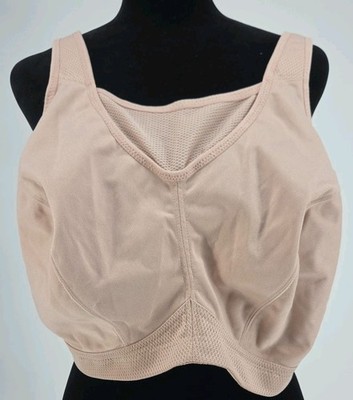 Glamorise 44DD Plus Size Sport No-Bounce Camisole Bra 1066 Cafe