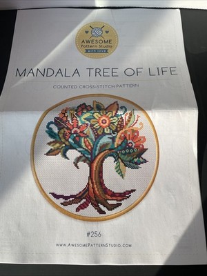 Mandala Tree Of Life Counted Crosstitch Pattern