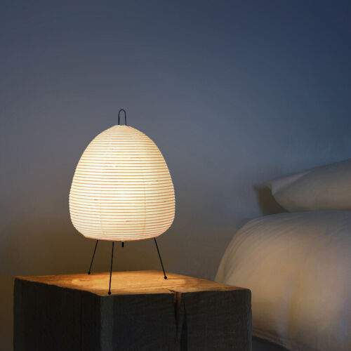 Lampe Akari Noguchi Yong support style japonais riz papier lumière de table pour chambre à coucher - Photo 1 sur 12