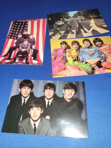 Beatles Post Card Lot 4 Cards 1990s