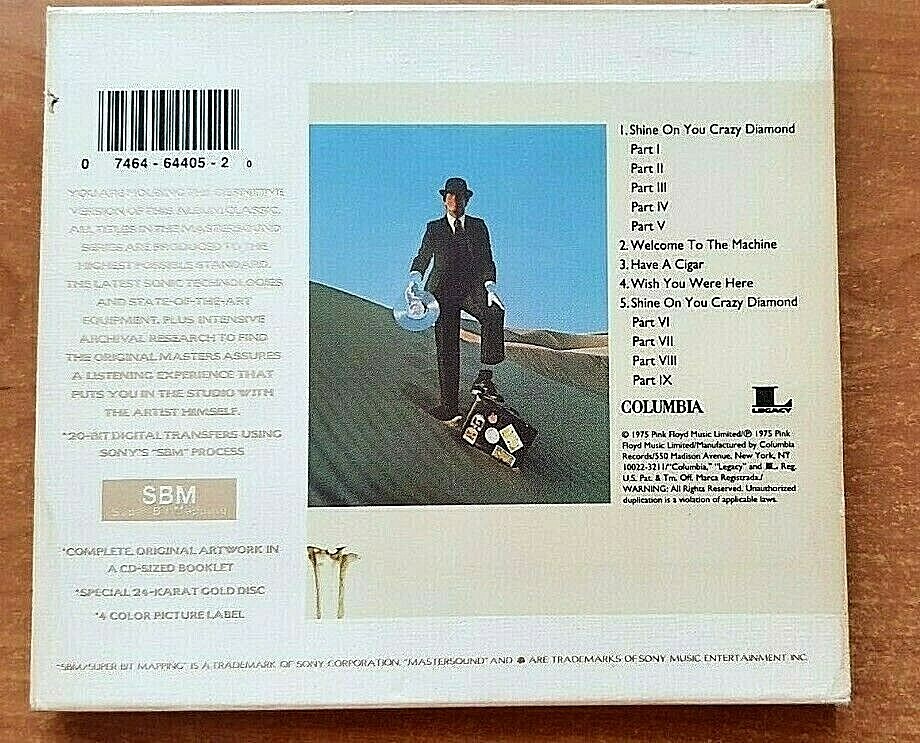 Pink Floyd - Wish You Were Here -24Kt Gold CD - DCC-MFSL