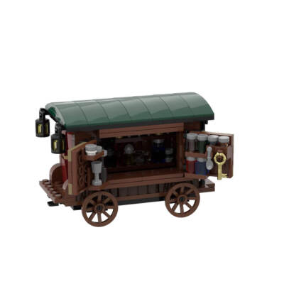 ZITIANYOUBUILD Medieval Potion Seller 221 Bricks MOC Build Christmas Gift