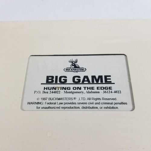 1997 Big Game Buckmasters VHS Sealed Hunting On the Edge Hunters Hunt Deer - Picture 2 of 5