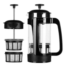 Espro P3 Coffee/Tea French Press Black with Dual Micro-Filter System, Grit Free!