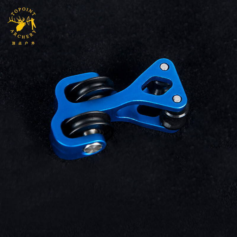 Haofy Stabilizzatore Per Arco Compound - Scivolo Per Cavi In Lega Di Alluminio - Guida A Rulli Basso Attrito - 4,5 Cm