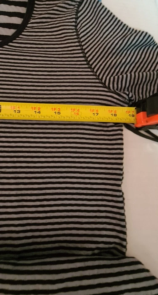 Xhilaration 女式睡衣 XL 码黑白条纹长袖 🔥 — 第 3/4 张图片