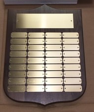 Blank Walnut Wood Finish Recognition Plaque Board Custom Award 16x12 36 Spots