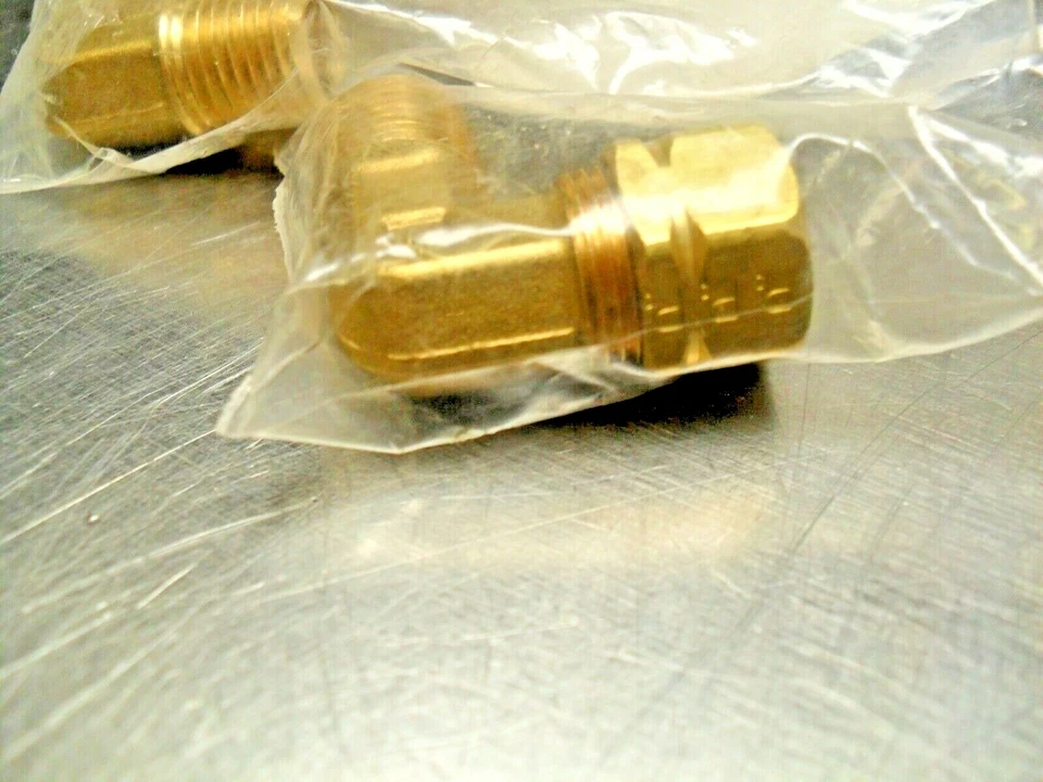 QTY 2 - Parker 169CA-6-4 Male Elbow, Compress-Align, Brass NEW - Image 4 of 4