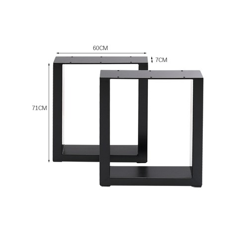2 Industrial Metal Trapezium Frame Table Legs Dining/Bench/Office/Desk BaseStand - Picture 45 of 83