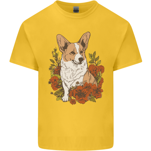 Corgi Hund Mit Blumen Kinder T-shirt Für Jungen Und Mädchen - Bild 6 von 17