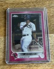 2022 Topps Chrome Logofractor #39 Eloy Jimenez Pink Refractor /199
